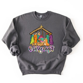 Holy Night Glitter Peek Nativity