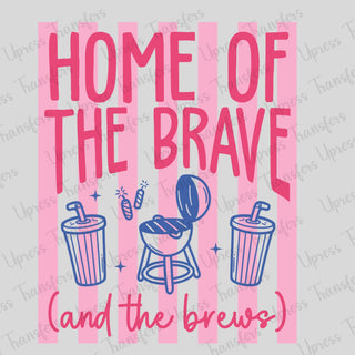 Home Of The Brave Pink Stripes