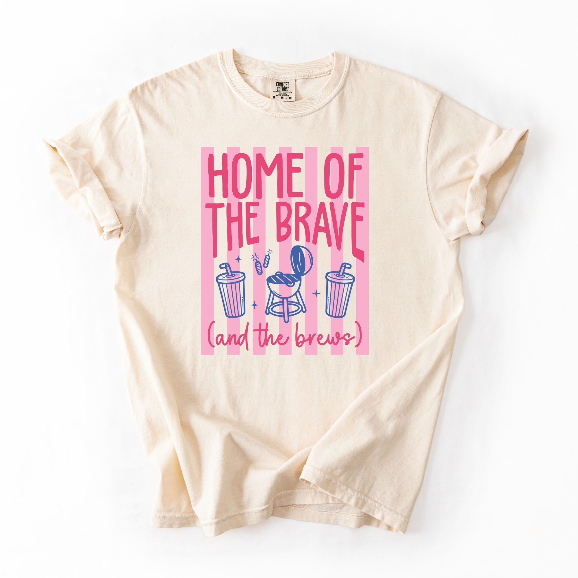Home Of The Brave Pink Stripes