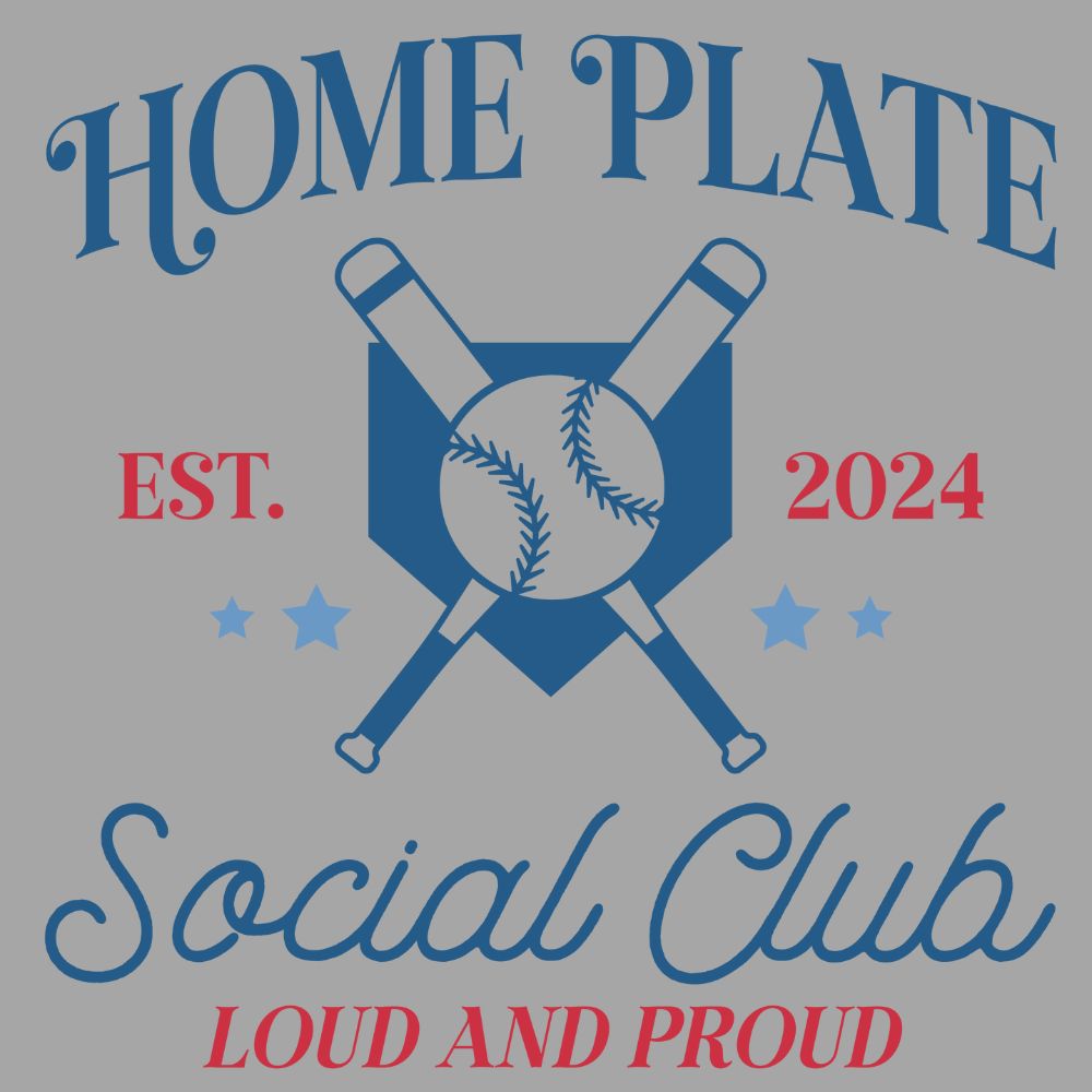 Home Plate Social Club Red And Blue