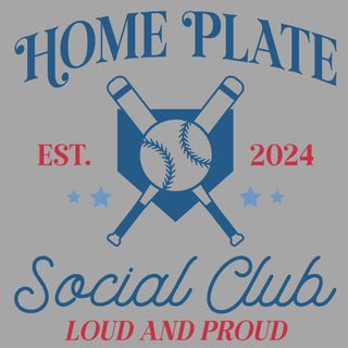 Home Plate Social Club Red And Blue