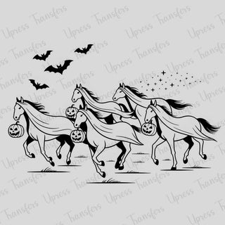 Horses and Pumpkins