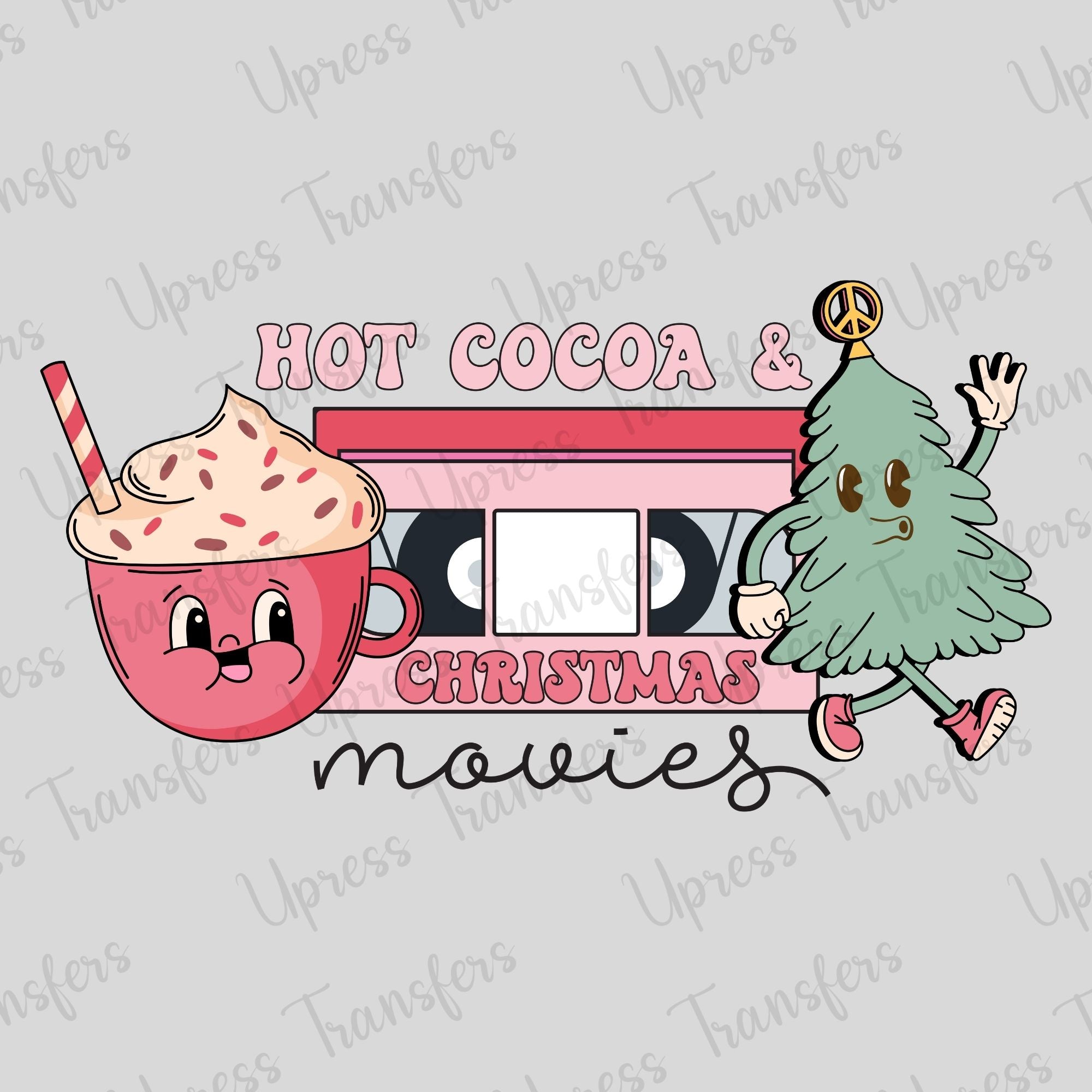 Hot Cocoa and Christmas Movies Tape