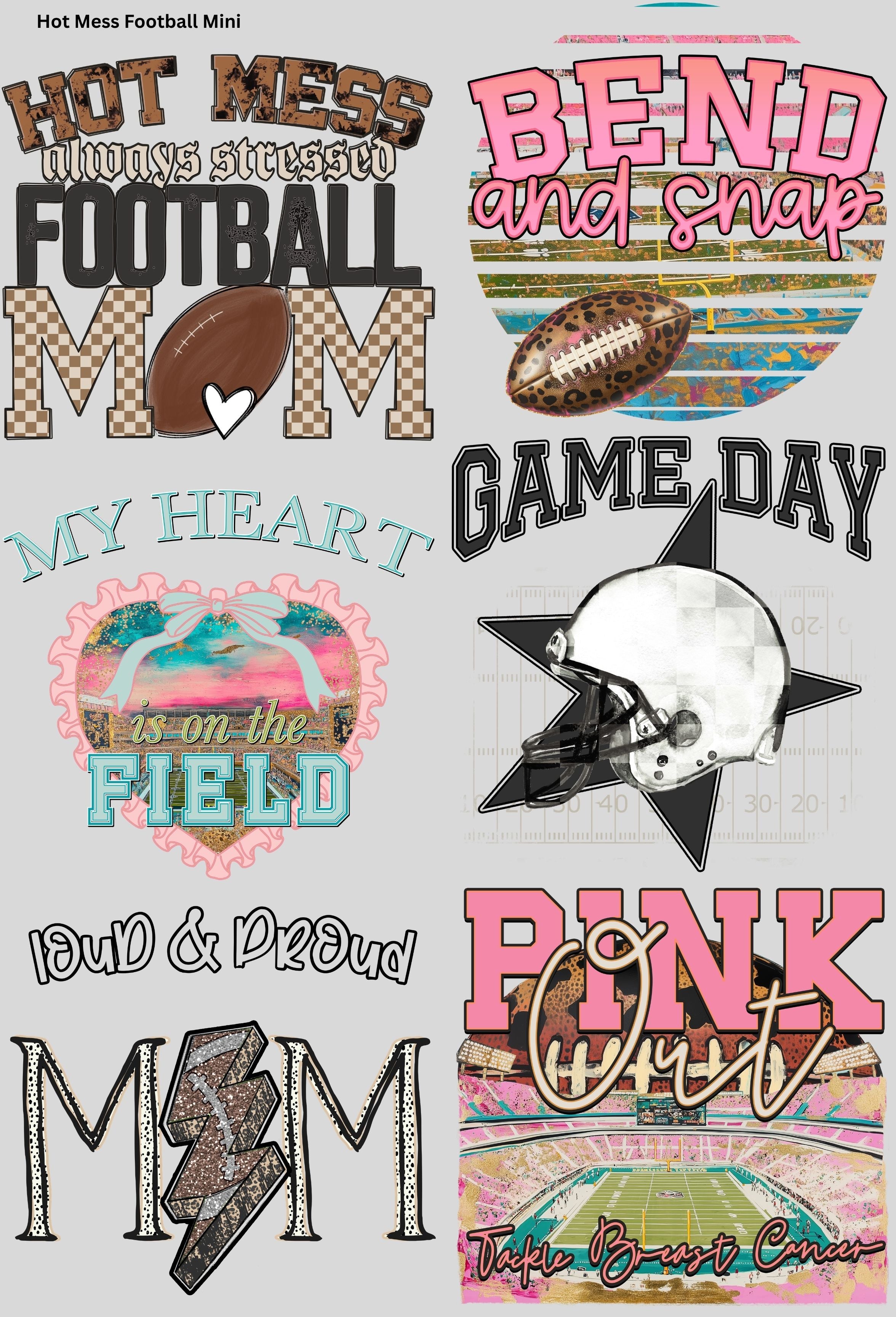 Hot Mess Football Mini