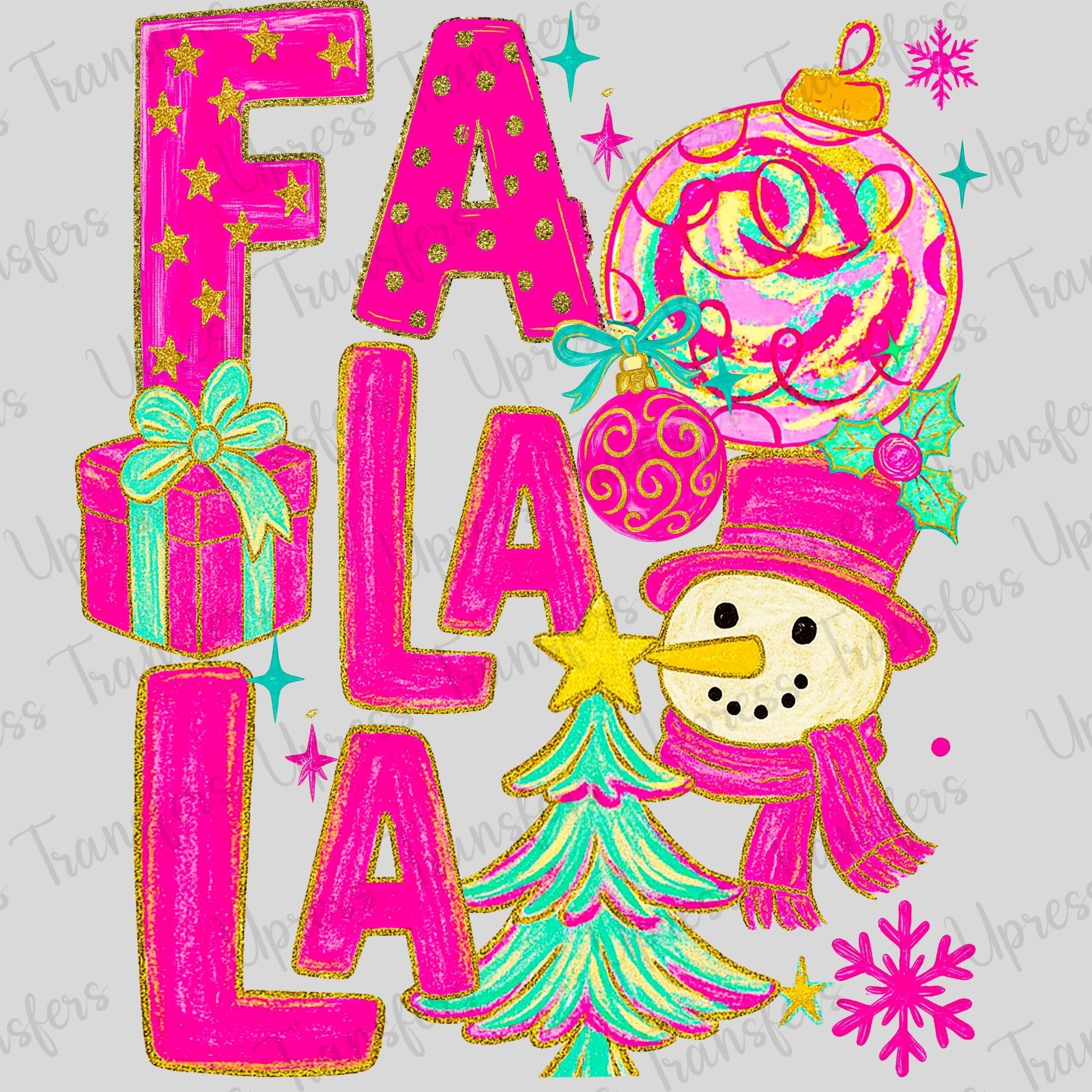Hot Pink Fa la la Doodle