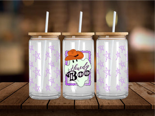 Howdy Boo Purple 16 Oz Wrap