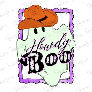 Howdy Boo Purple Frame