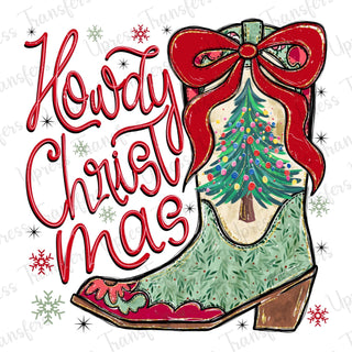 Howdy Christmas Coquette Boot