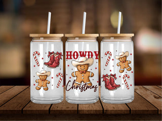 Howdy Christmas Gingerbread 16 Oz Wrap