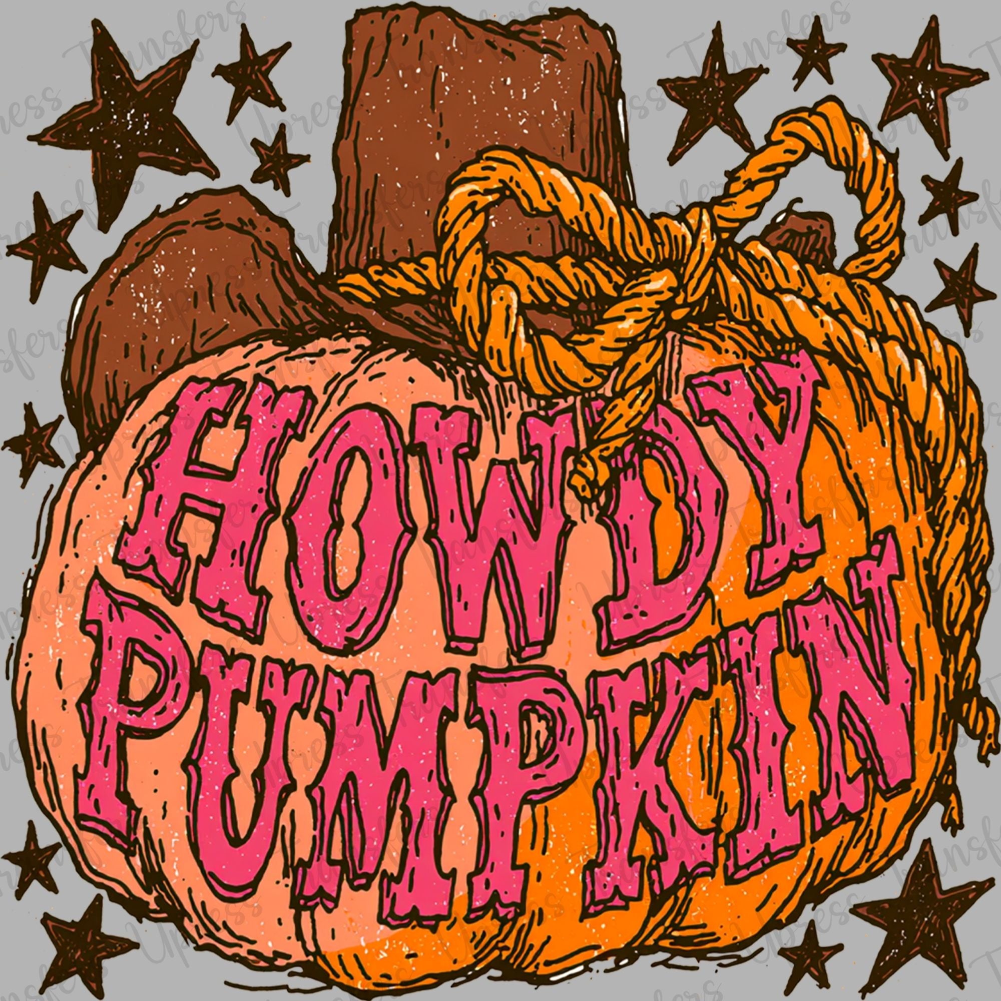 Howdy Pumpkin Retro Western