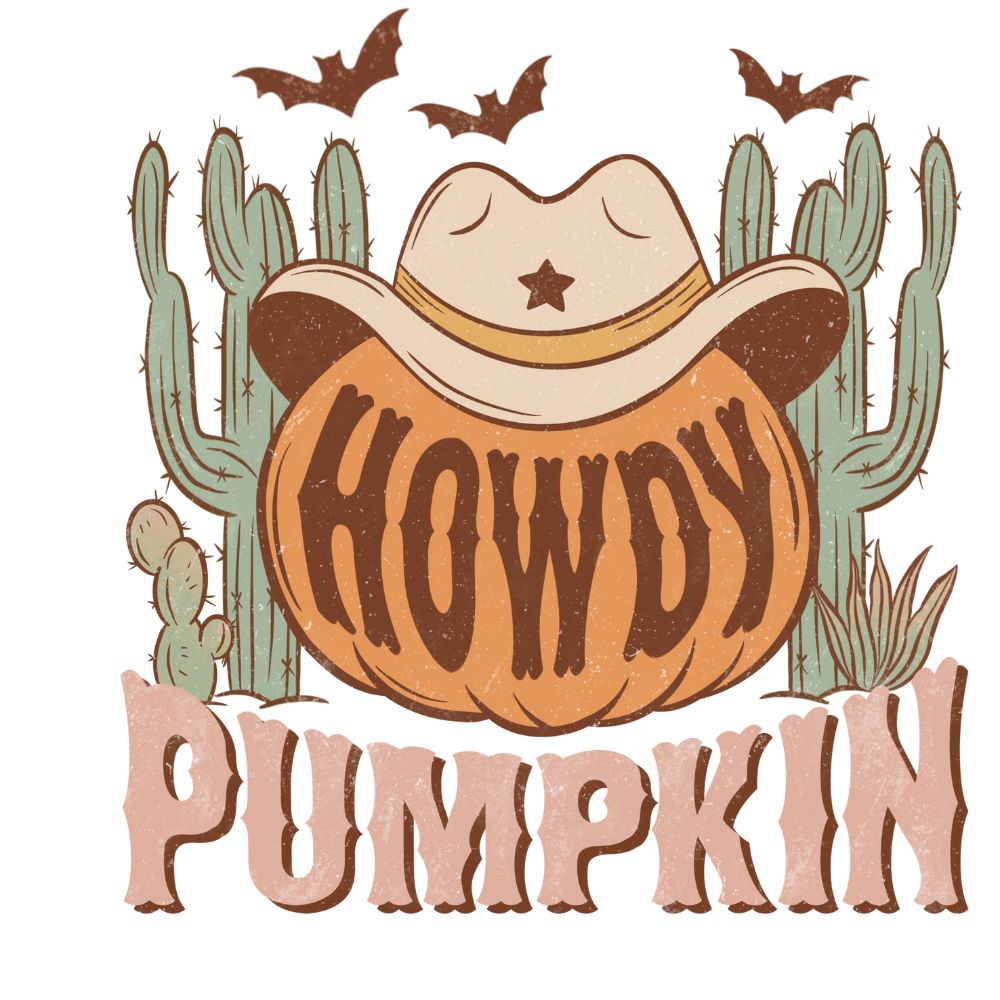 Howdy Pumpkin Western Hat