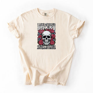I Like Murder Shows Skull roses