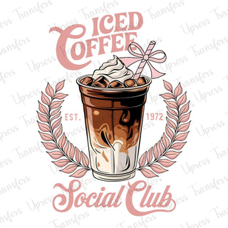 Iced Coffee Social Club Pink