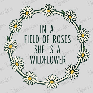 In A Field Of Roses Floral Frame