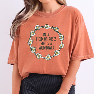 In A Field Of Roses Floral Frame