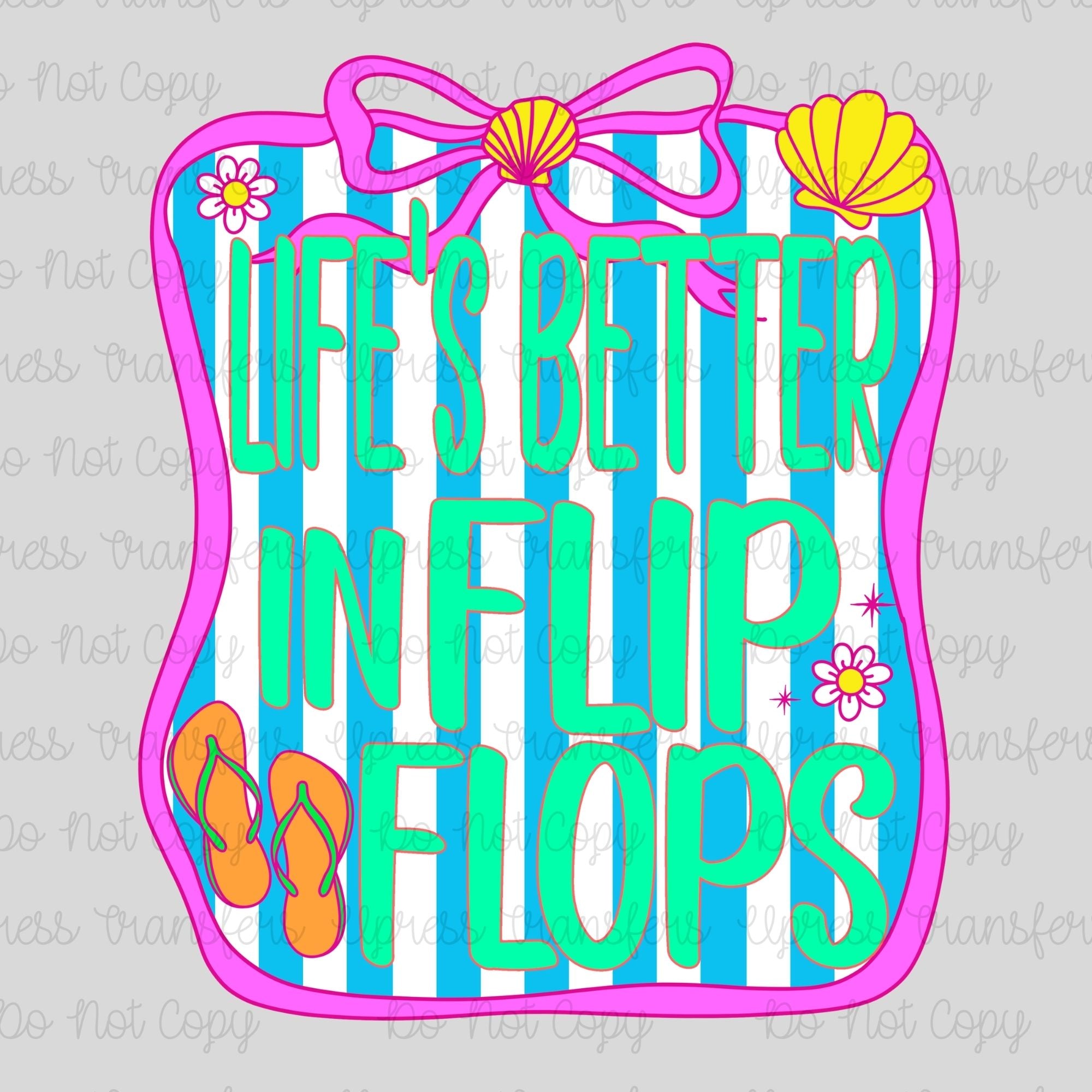 In Flip Flops Frame