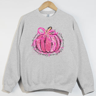 In October We Wear Pink Splatter Pumpkin