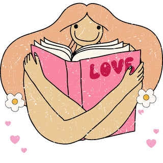 In My Bookish Girly Era B Distressed