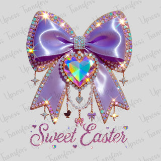 Iridescent Easter Bow Rhinestones