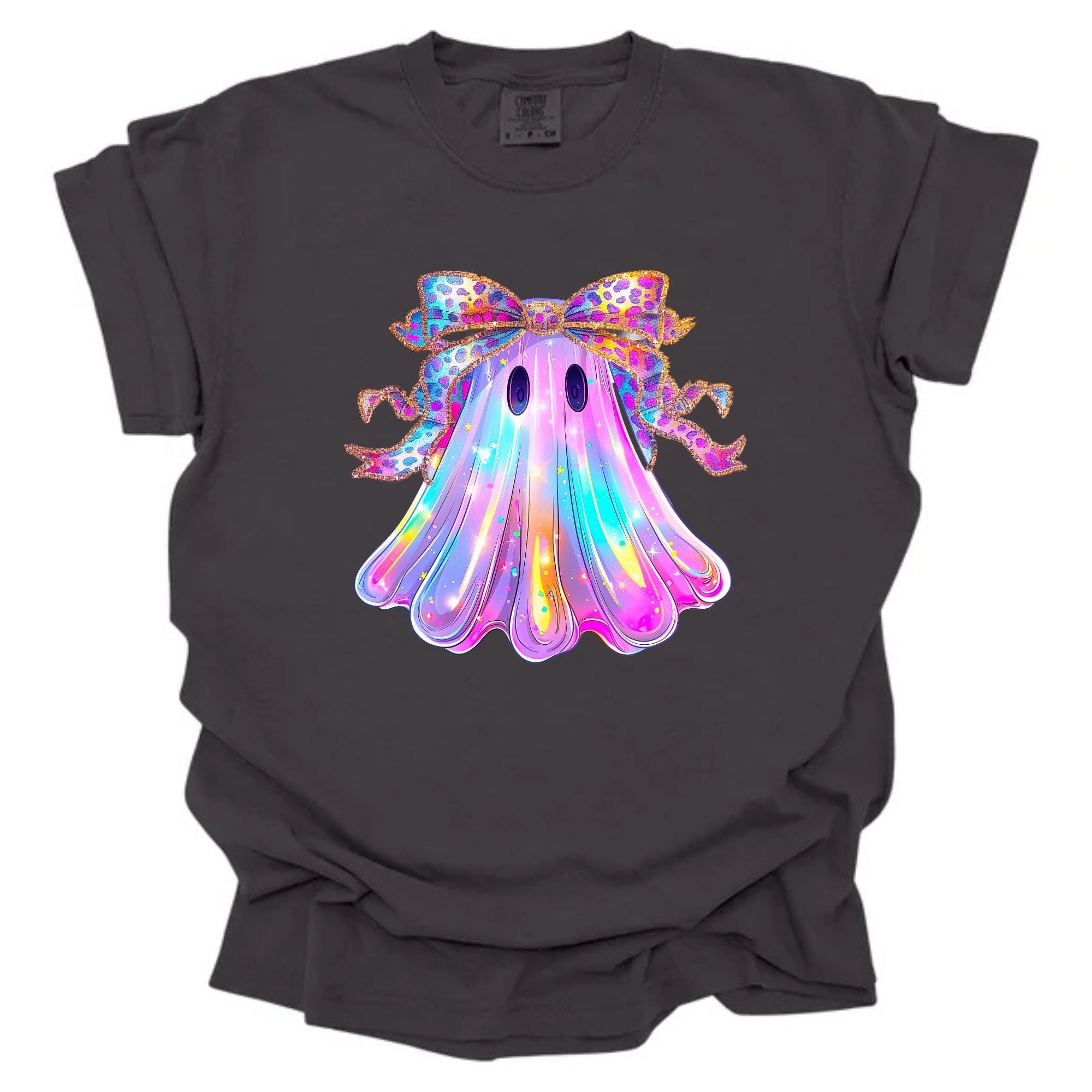 Iridescent Glitter Girly Bow Ghost