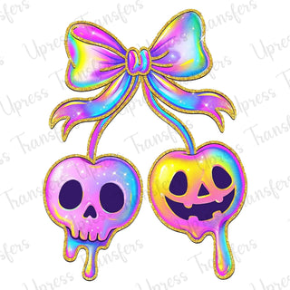 Iridescent Gold Glitter Cherries