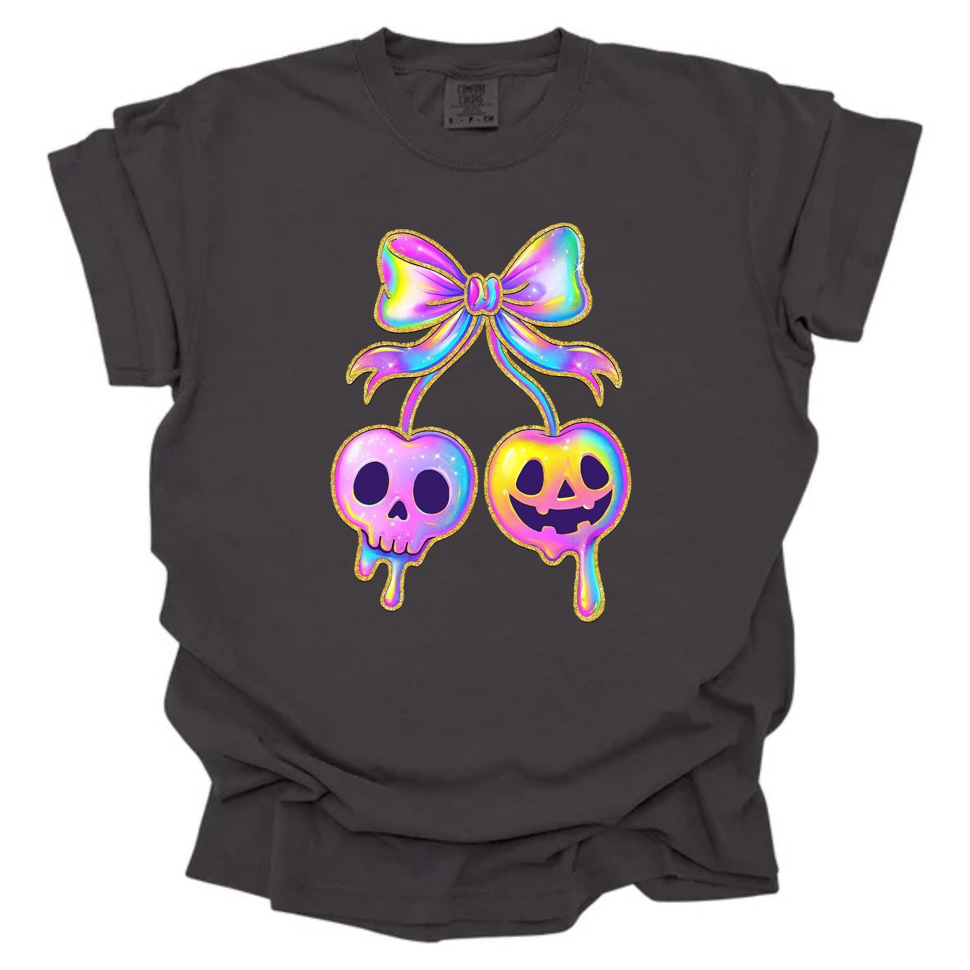 Iridescent Gold Glitter Cherries