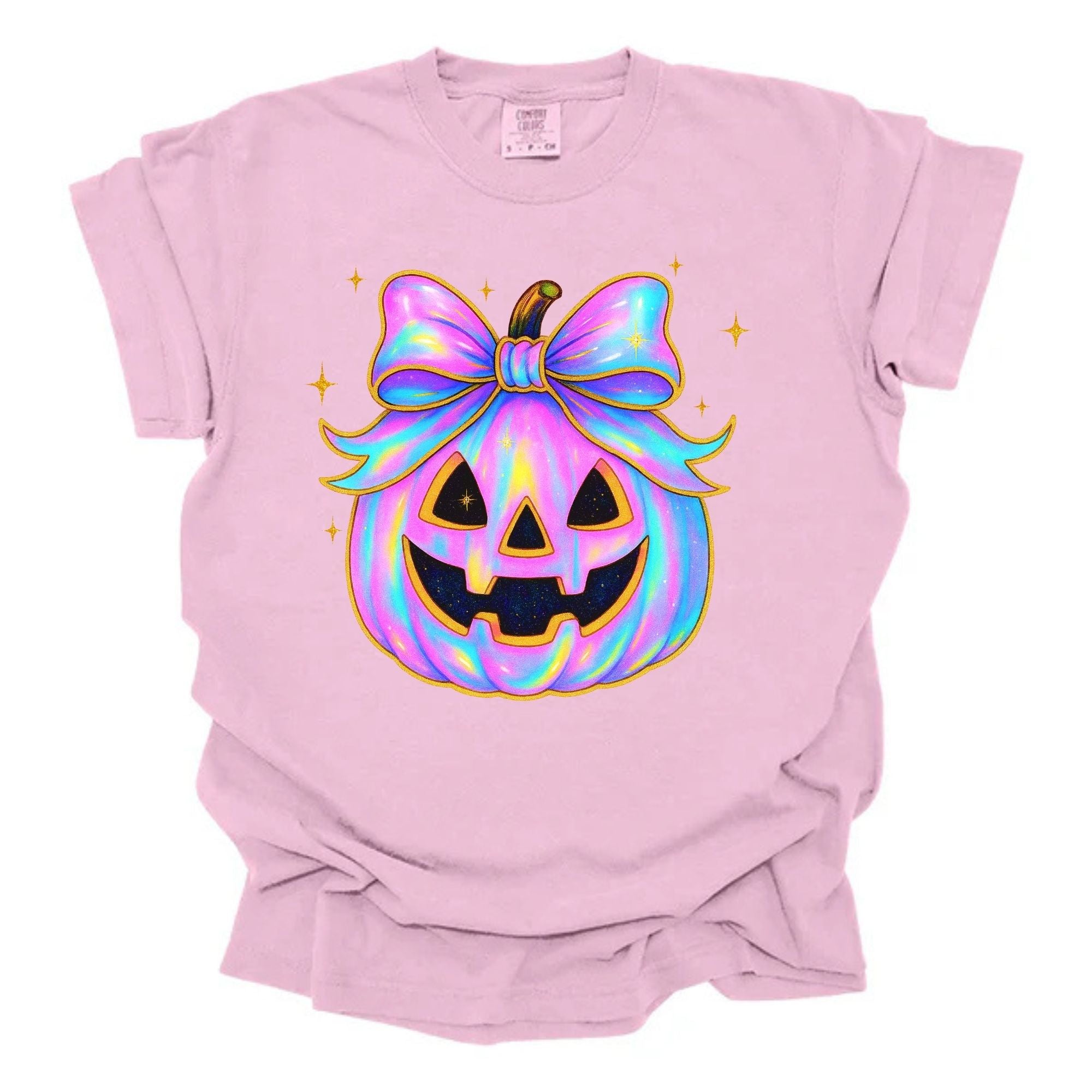 Iridescent Gold Glitter Pumpkin