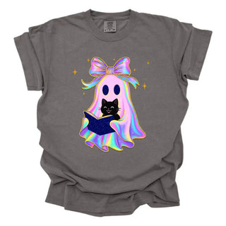 Iridescent Gold Glitter Reading Ghost