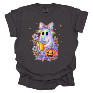 Iridescent Gold Glitter Sippin Ghost