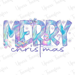 Iridescent Merry Christmas