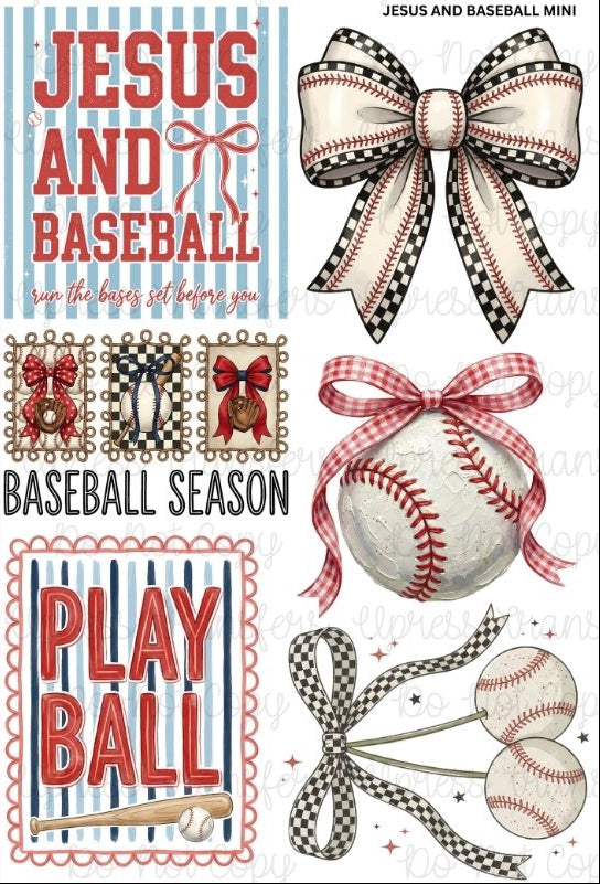 Jesus And Baseball Mini