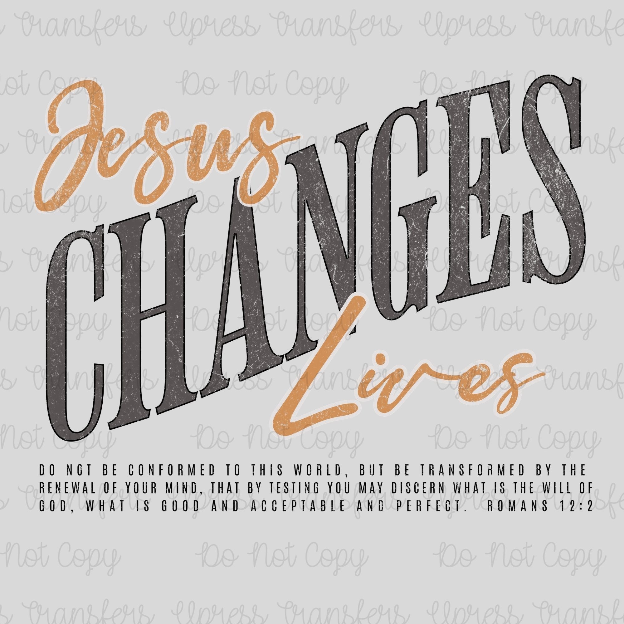 Jesus Changes Lives Distressed