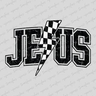 Jesus Checkered Bolt Varsity