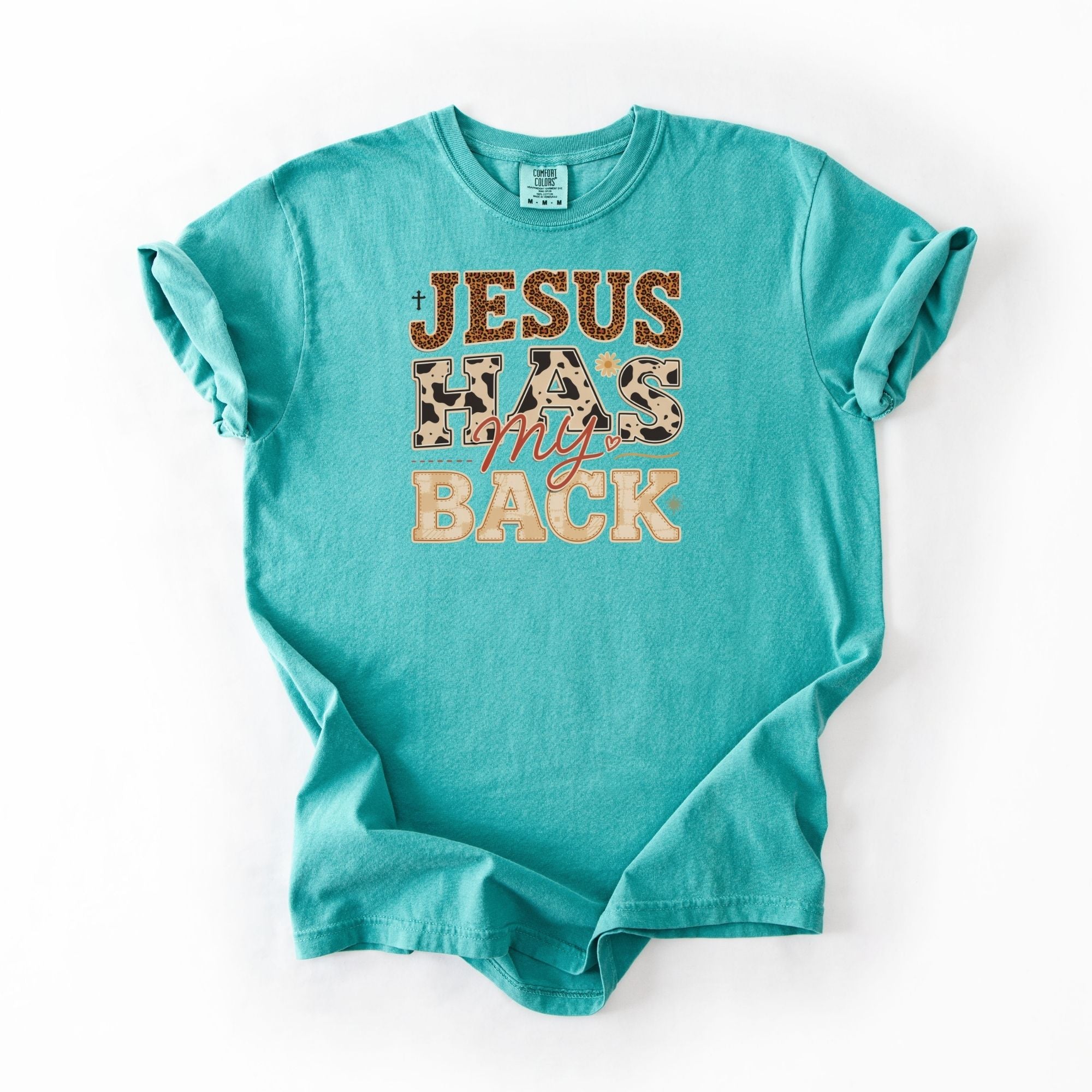 Jesus Has Your Back Animal Print