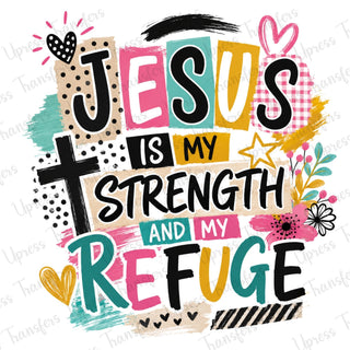 Jesus Is My Strength Colorful