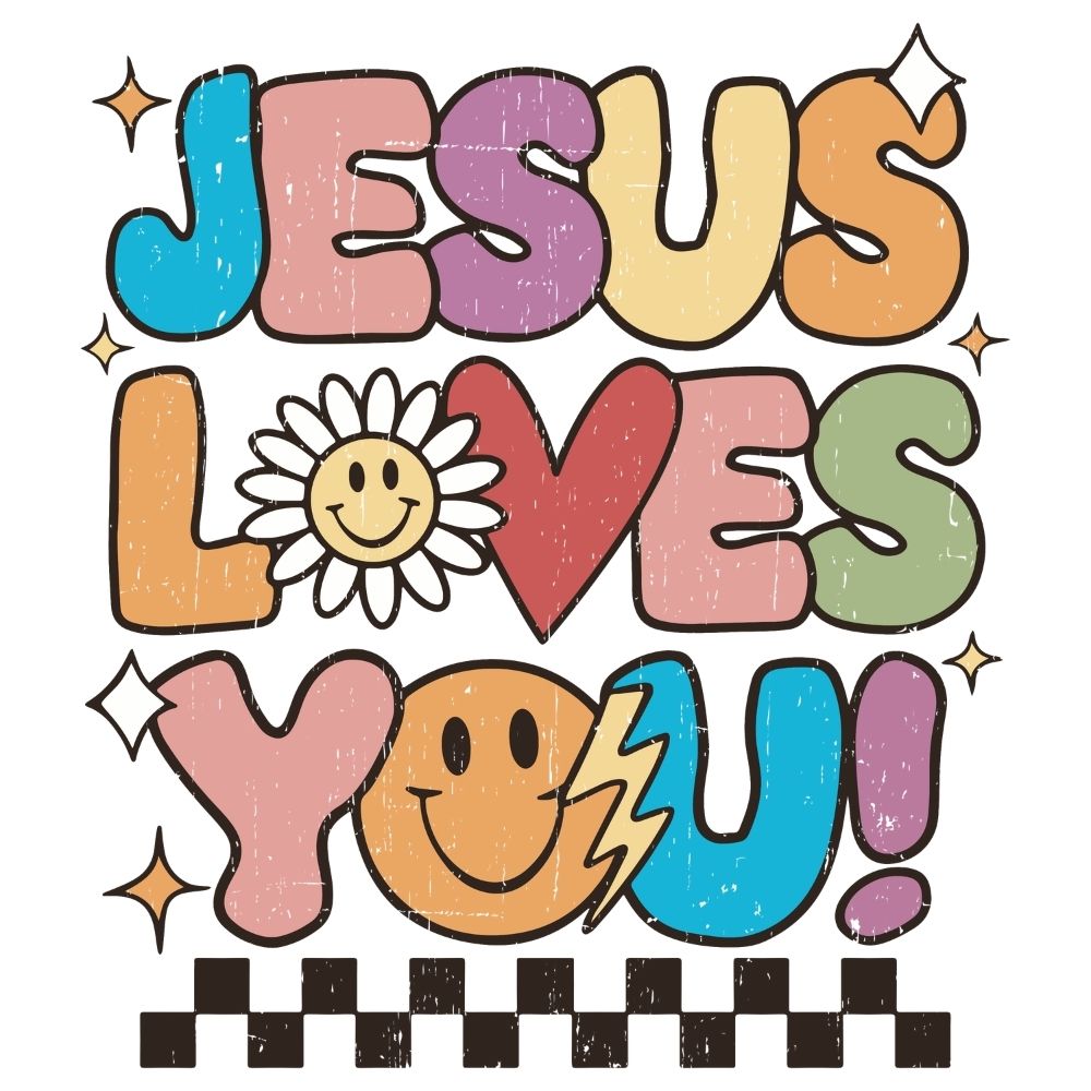 Jesus Loves You Colorful