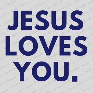 Jesus Loves You Royal Blue