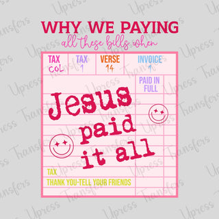 Jesus Paid It All