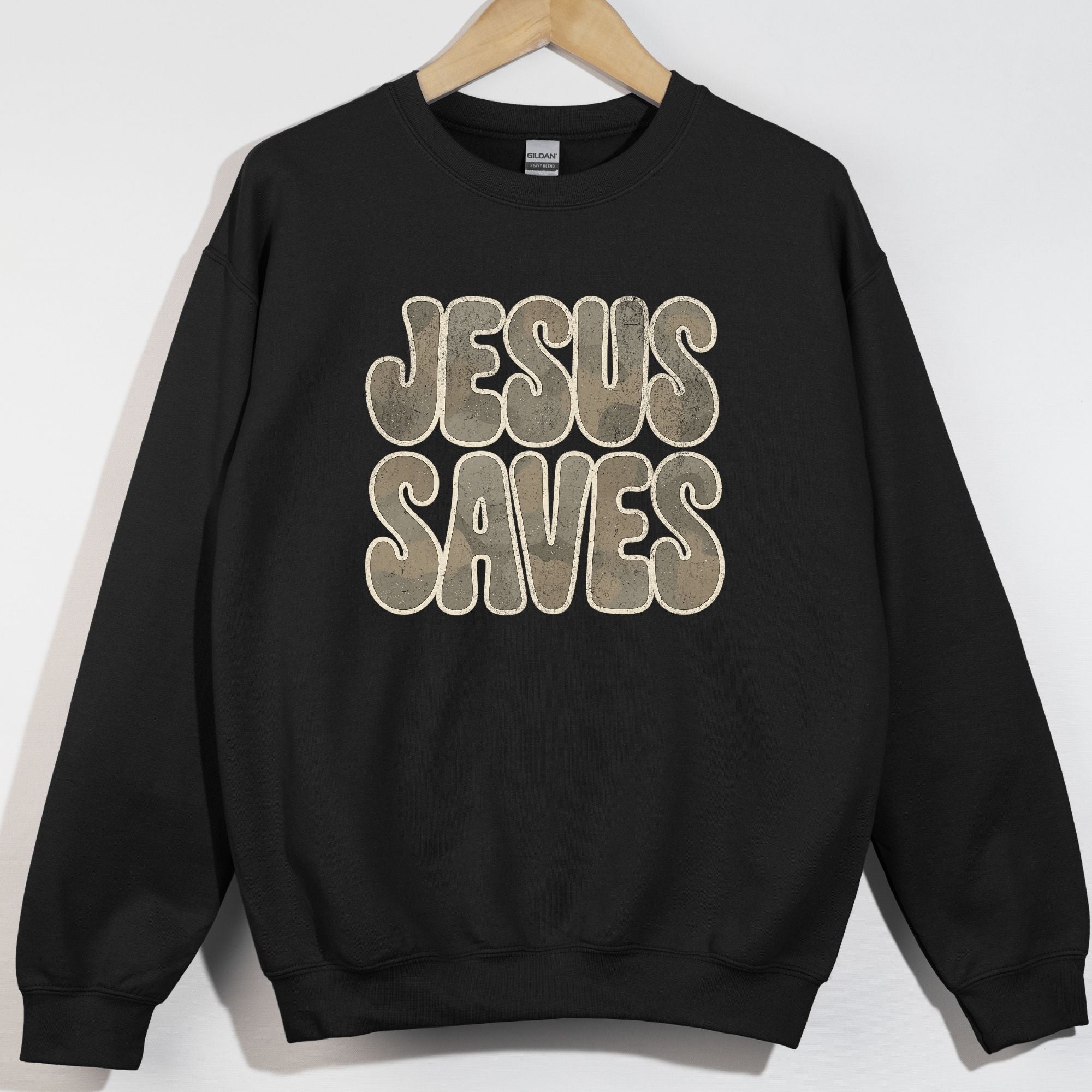 Jesus Saves Distressed Camo