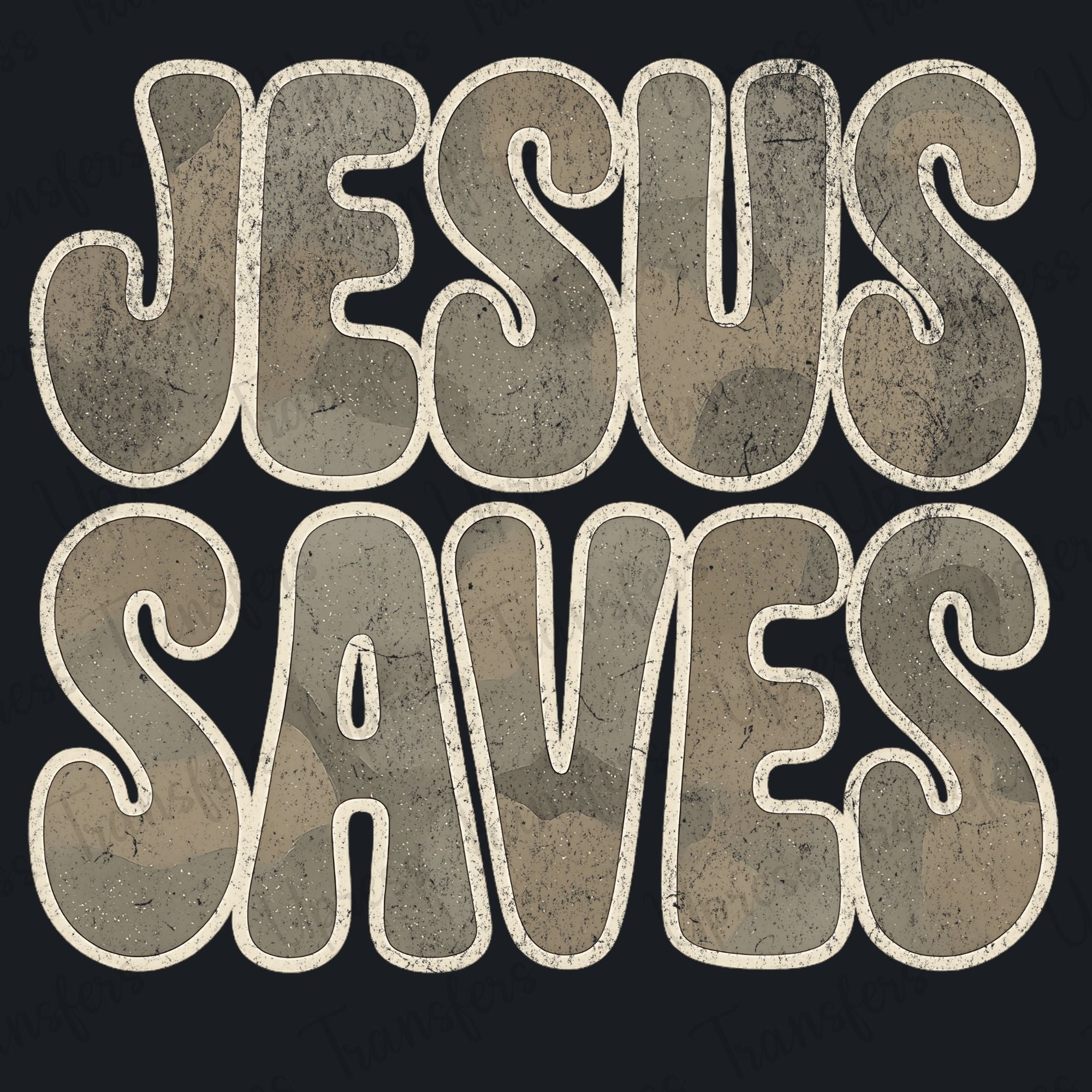 Jesus Saves Distressed Camo