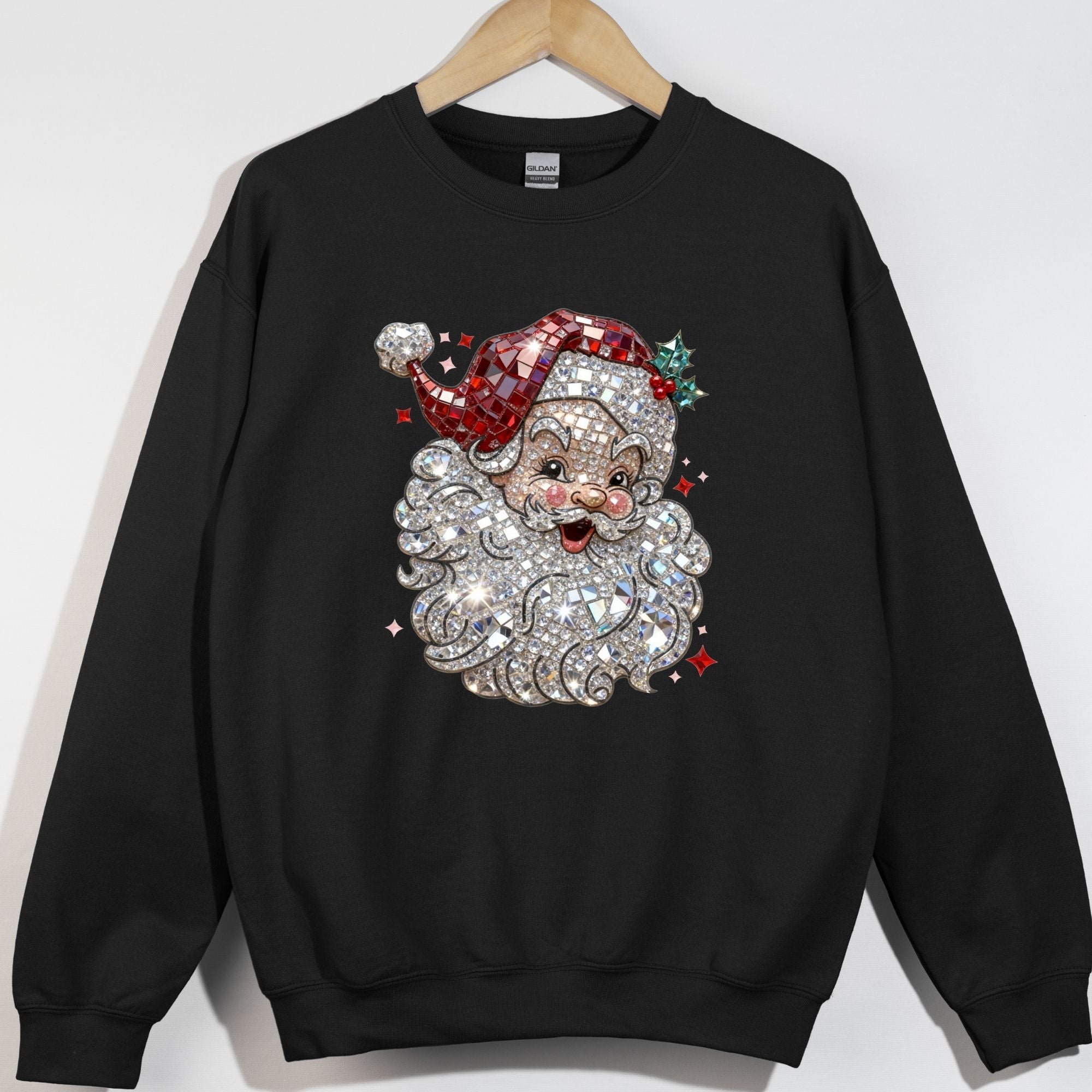 Jeweled Glitter Santa