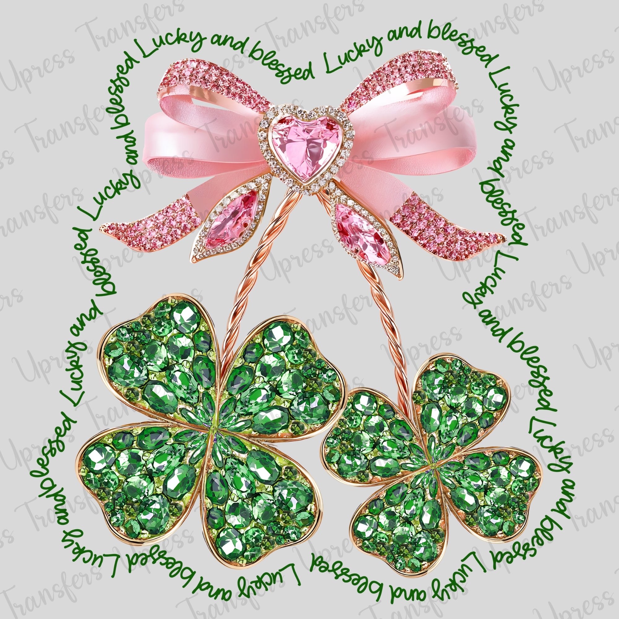 Jeweled Shamrocks