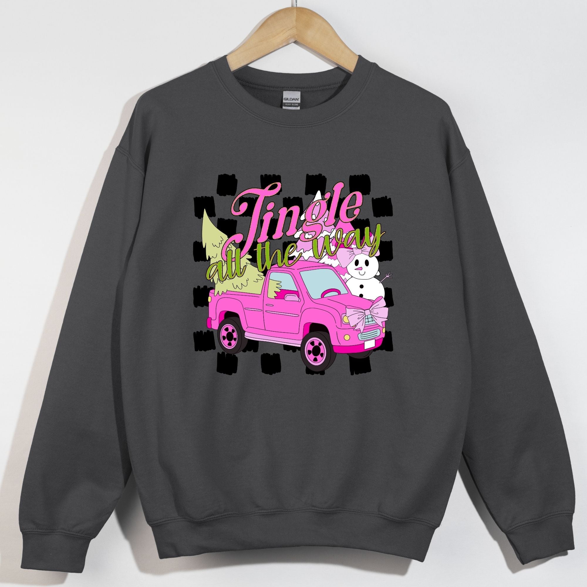 Jingle All The Way Pink Checkered