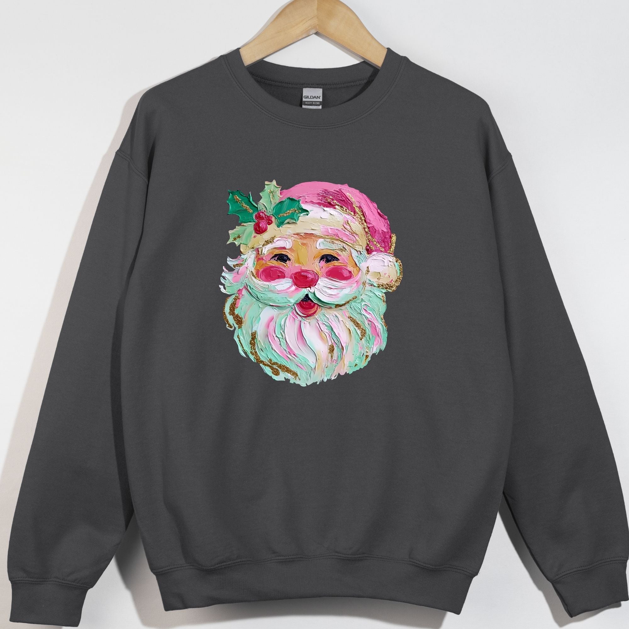 Jolly Pastel Painted Santa