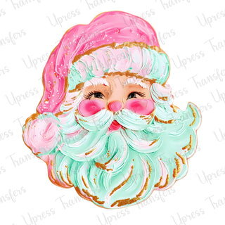 Jolly Pink Painted Santa