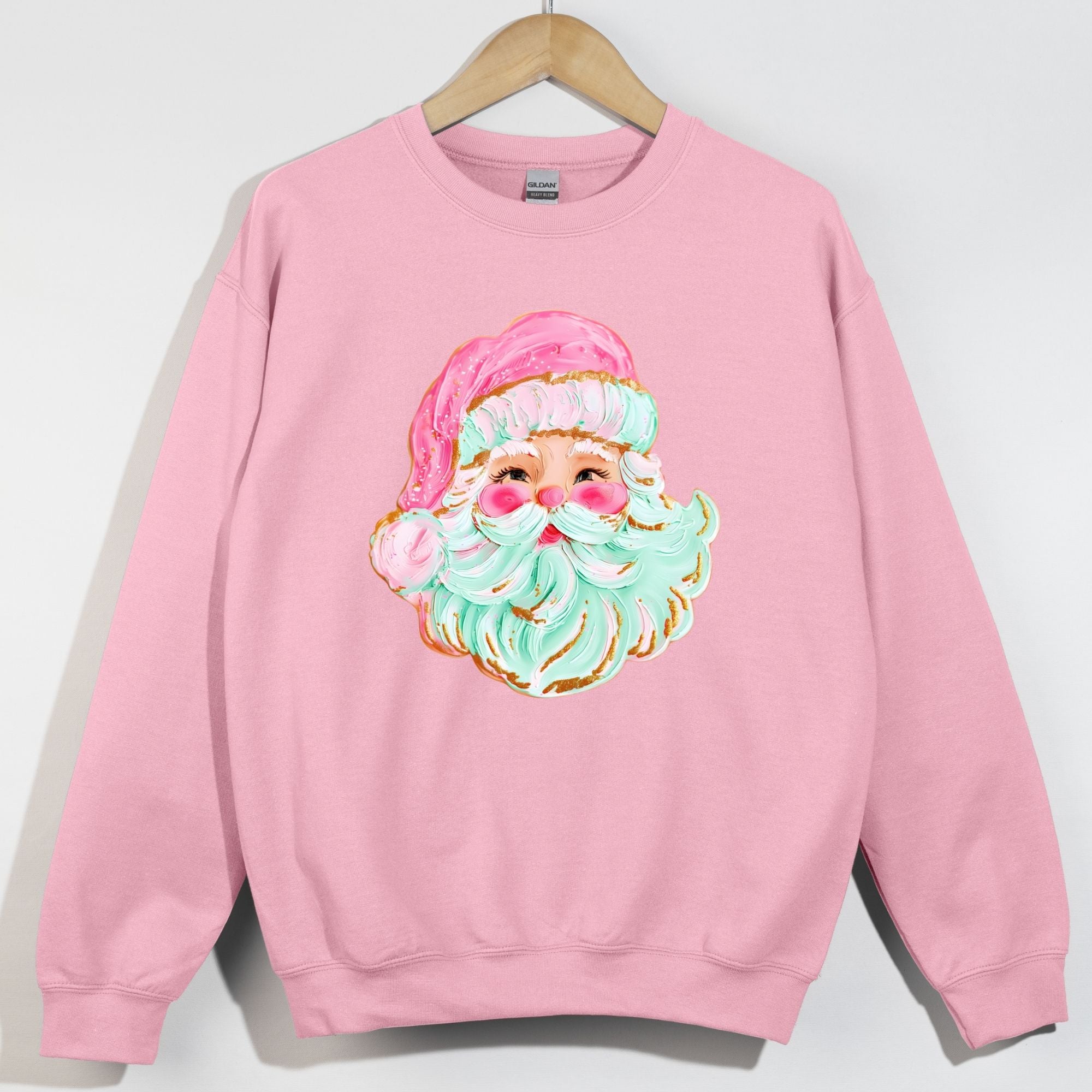 Jolly Pink Painted Santa