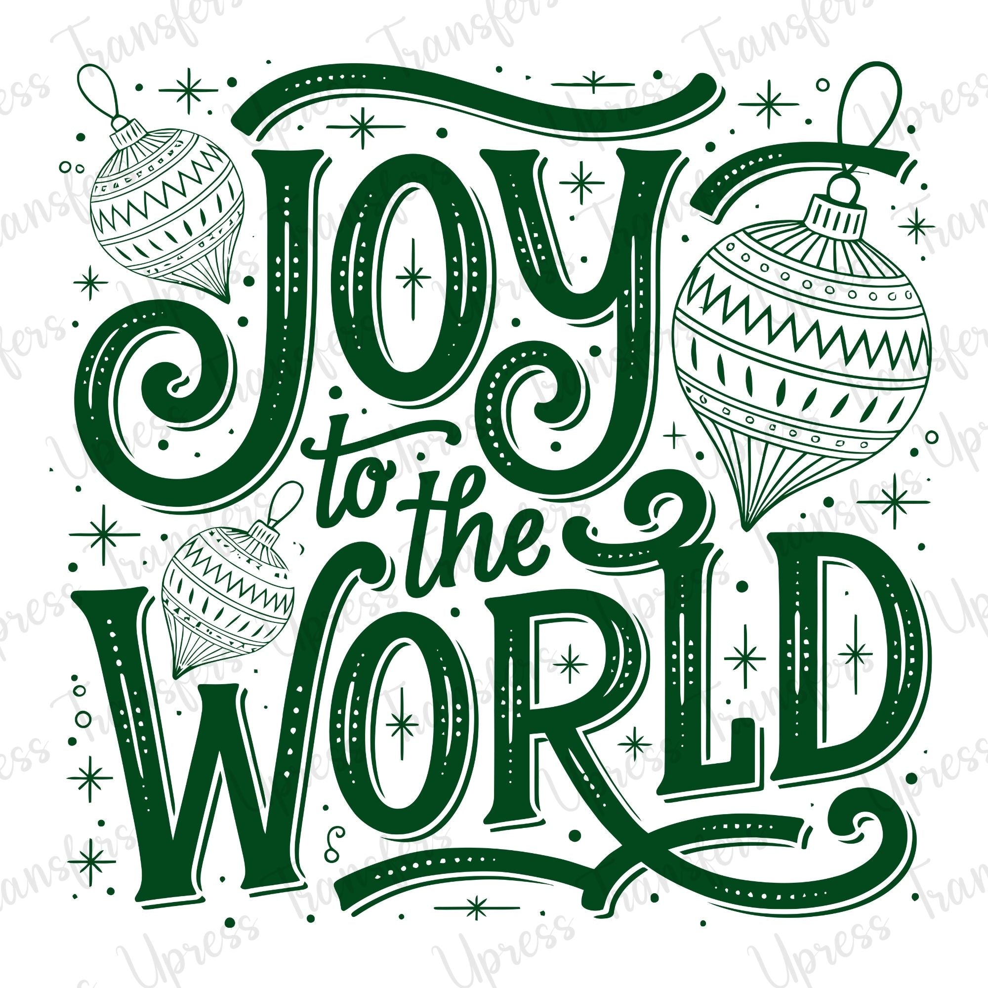 Joy To The World Green Doodle