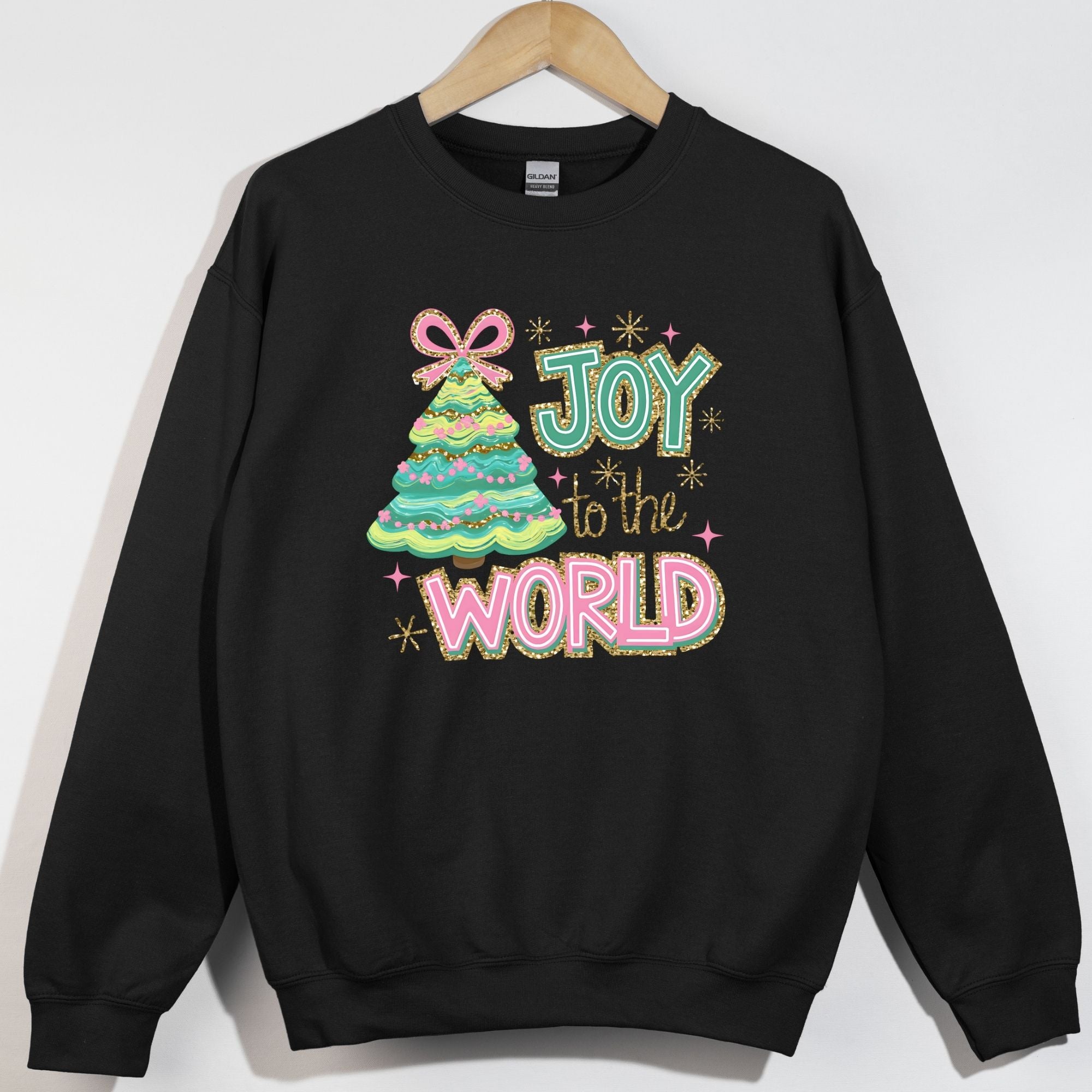 Joy World Glitter Outline