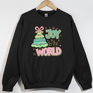Joy World Glitter Outline