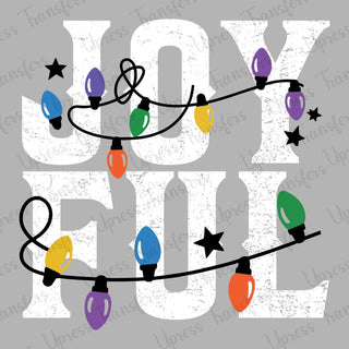 Joyful Stacked Christmas Lights